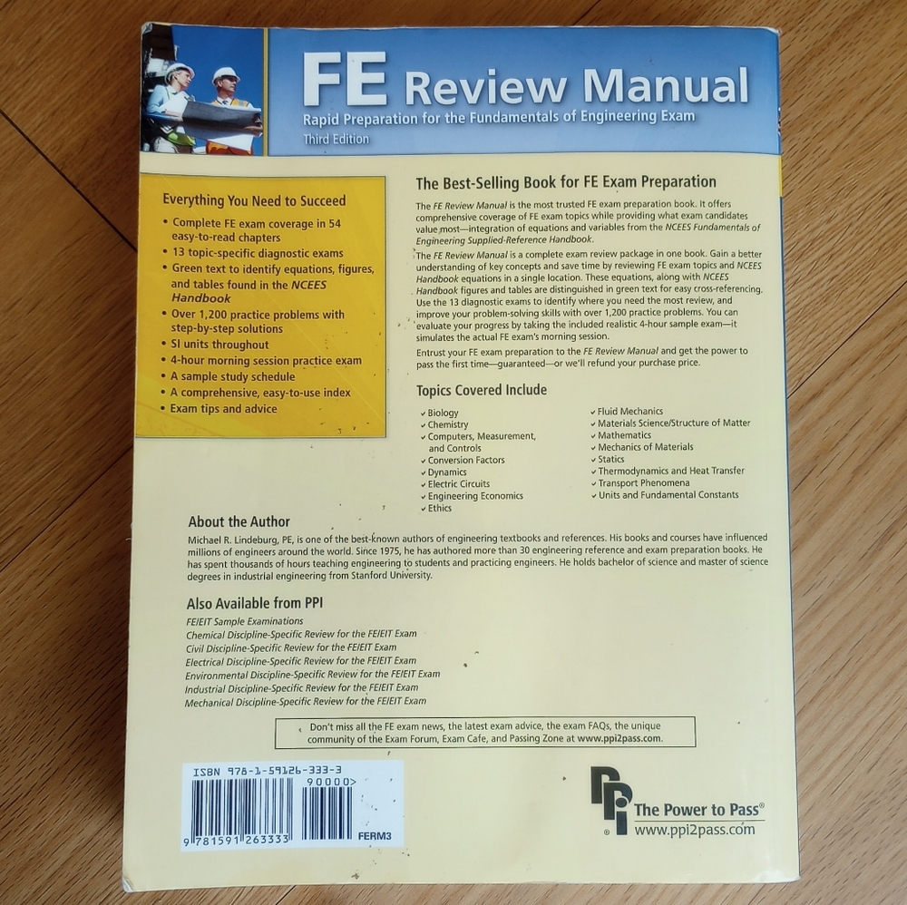 FE Review Manual Book - Picture 2 of 3